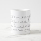 Surya Namaskar_Ashtanga Vinyasa Yoga Mug ジャンボコーヒーマグカップ (正面)