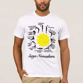 surya namaskara yoga認識度シャツtシャツ tシャツ