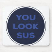 SUSの引用文ギフト素晴らしを見る マウスパッド (正面)