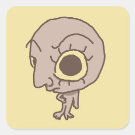 Susガイおもしろいステッカー スクエアシール