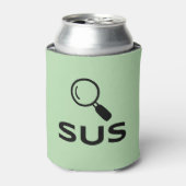 SUSクーラーボックス – 冷たい飲み物に対する不審な雰囲気 缶クーラー (缶正面)