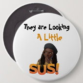 Susボタン（小） 缶バッジ (正面&裏面)