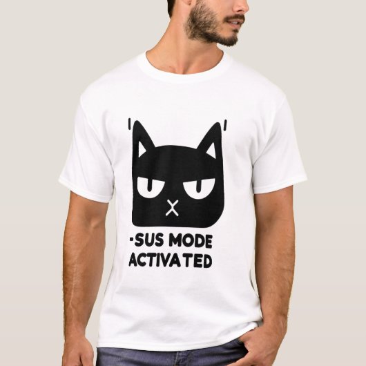Susモード有効化 – 究極の疑わしい猫 tシャツ (正面)