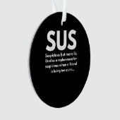 Sus定義疑わしいフレンド演技Sus オーナメント (正面)