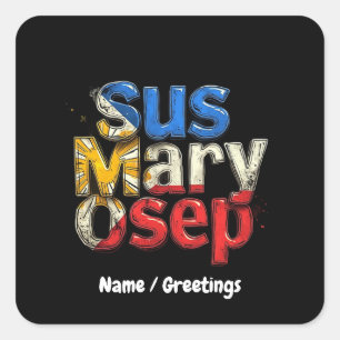 Sus Mary Osep Filipinoプライドカスタマイズ スクエアシール