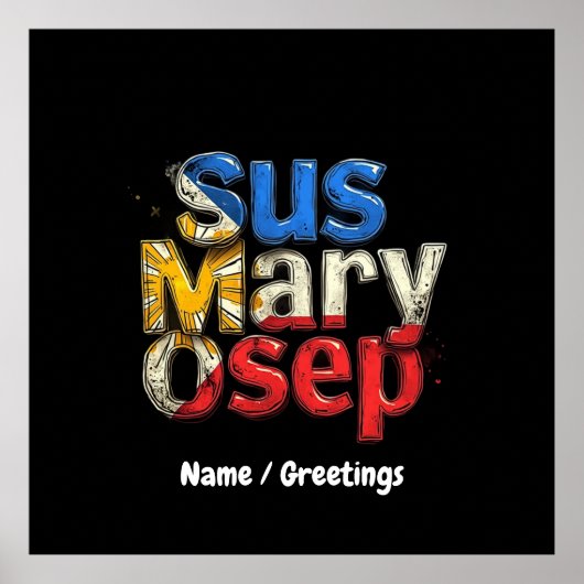 Sus Mary Osep Filipinoプライドカスタマイズ ポスター (正面)