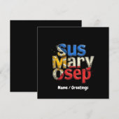 Sus Mary Osep Filipinoプライドカスタマイズ 招待状 (正面/裏面)
