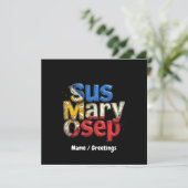 Sus Mary Osep Filipinoプライドカスタマイズ 招待状 (スタンド正面)