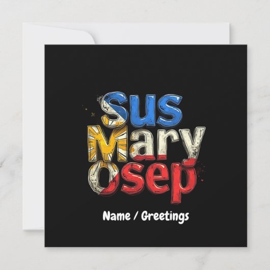 Sus Mary Osep Filipinoプライドカスタマイズ 招待状 (正面)