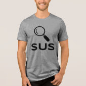 SUS Tシャツ - 不審な雰囲気とサシのワンポイント (正面)