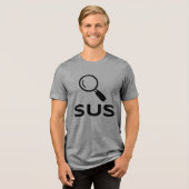 SUS Tシャツ - 不審な雰囲気とサシのワンポイント (正面全面)