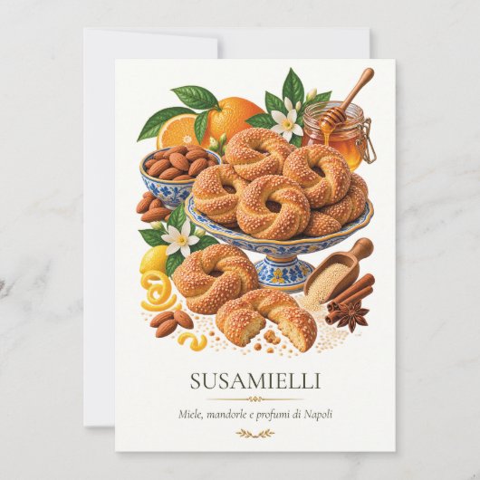 Susamielli – Vintage Italian Dessert 招待状 (正面)
