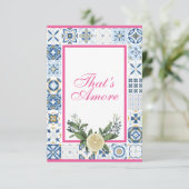 SusanのAmore Cardです。レモン3.5 x 5"付き 招待状 (スタンド正面)