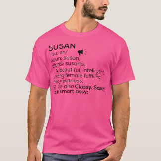 Susan名定義Susan女性名 Tシャツ