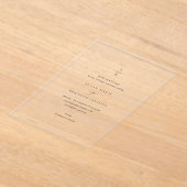 Susan エレガント Weddingモダン Save the Date アクリル招待状 (レイダウン)