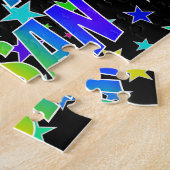 「SUSAN」名、おもしろい「ハッピーバースデー」 ジグソーパズル (側面)