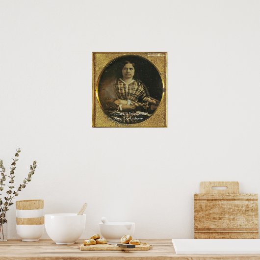 Susan B Anthony失敗は不可能なポスター ポスター (キッチン)