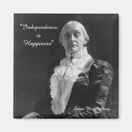 Susan B. Anthony Independance is Happiness引用文 マグネット