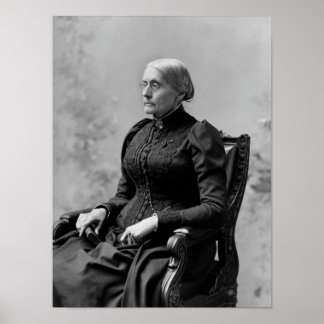 Susan B. Anthony Seated Portrait - 1891 ポスター