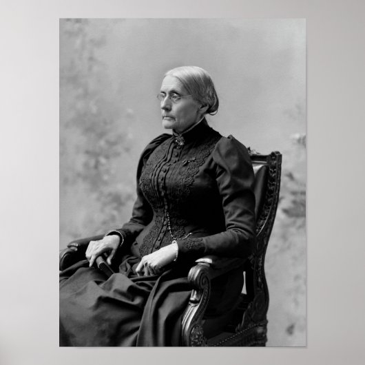 Susan B. Anthony Seated Portrait - 1891 ポスター (正面)