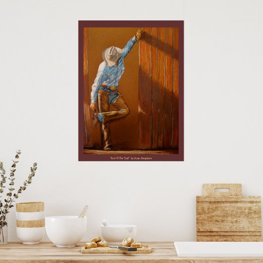 Susan Bergstrom著「End Of The Trail」 ポスター (キッチン)