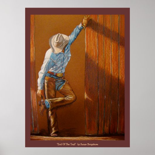 Susan Bergstrom著「End Of The Trail」 ポスター (正面)