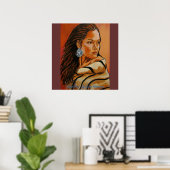 Susan Bergstrom著「Lone Star」 ポスター (ホームオフィス)