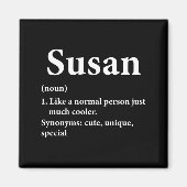 Susan Name Definition Funny D  マグネット (正面)