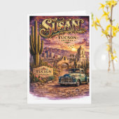 Susan Tucson Arizona オーダーメイド サウスウェスタン カード (黄色い花)