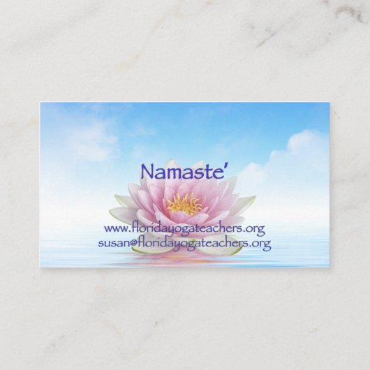 Susan Wasserman FYTA名刺 名刺 (裏面)