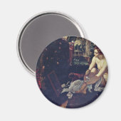 Susanna, Tintoretto Jacopo (最高の Quality) マグネット (正面/裏面)