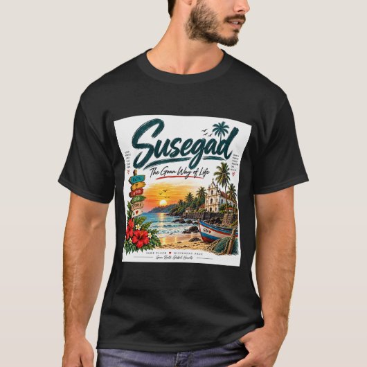 Susegad - ゴアの生き方 tシャツ (正面)