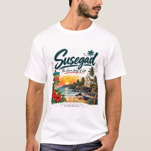 Susegad - ゴアの生き方 tシャツ (正面)