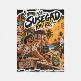 Susegad Rav Re! – Goan Lifestyle Vibes フリースブランケット