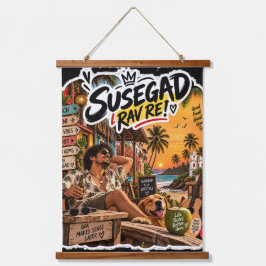 Susegad Rav Re! – Goan Lifestyle Vibes 吊り下げ型タペストリー
