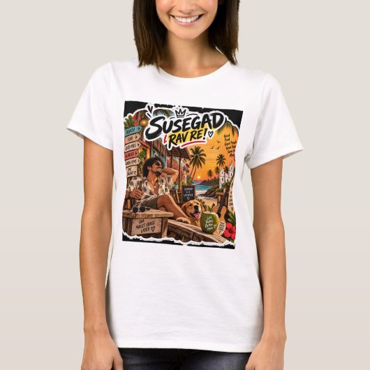 Susegad Rav Re! – Goan Lifestyle Vibes Tシャツ (正面)