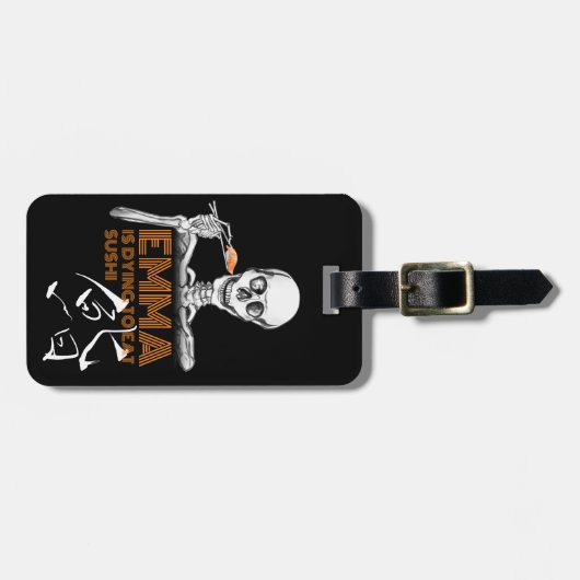 SUSHIスカルラゲッジタグ ラゲッジタグ (正面横)