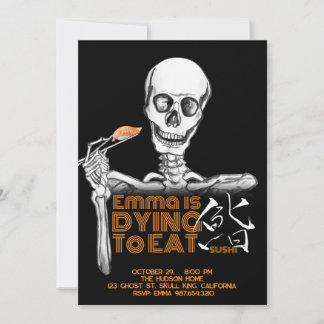 SUSHIハローウィンパーティ招待カード 招待状