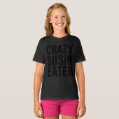 SUSHI 熱狂する EATER GIRLS Kids T-shirts Tシャツ (正面フル)