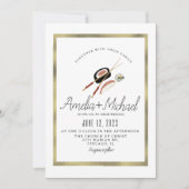 Sushi 転が Asian Japan Restaurant 結婚's 招待状 (正面)