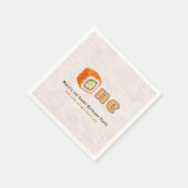 Sushi- 1st Birthday スタンダードカクテルナプキン (角)