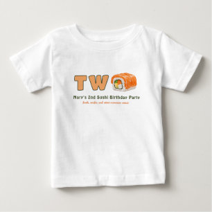 Sushi-2nd Birthday ベビーTシャツ