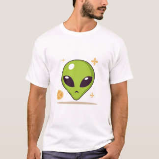 Sushi Alien – Cute Minimal Food Art Tシャツ