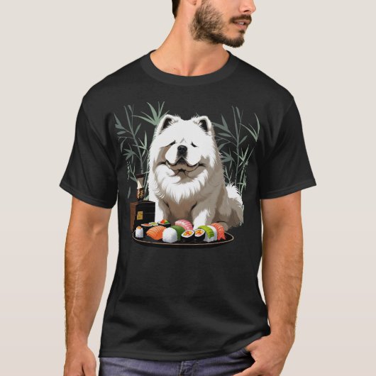 SUSHI ANYONE クリームチャウTシャツ Tシャツ (正面)