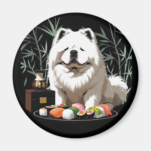 SUSHI ANYONE - クリームチョウ マグネット (正面)
