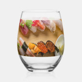 Sushi Arc Wine Glass – SUSHIMI Collection ステムなしワイングラス (裏面)