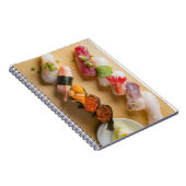 Sushi Art on Wooden Platter Notebook ノートブック (右側)