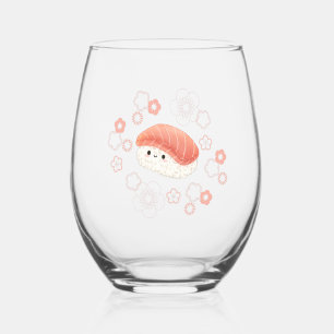  Sushi Baby Character  ステムなしワイングラス