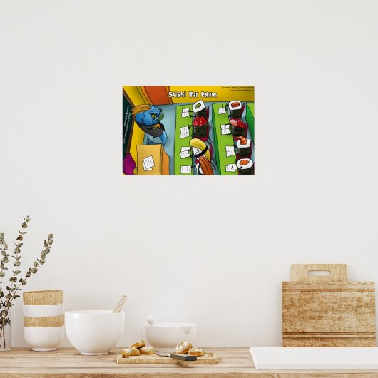 Sushi Bar Exam Poster ポスター (キッチン)