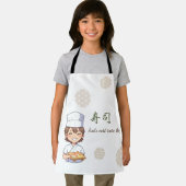 Sushi Birthday Party Invitation with Cute Anime  エプロン (インサイチュ)